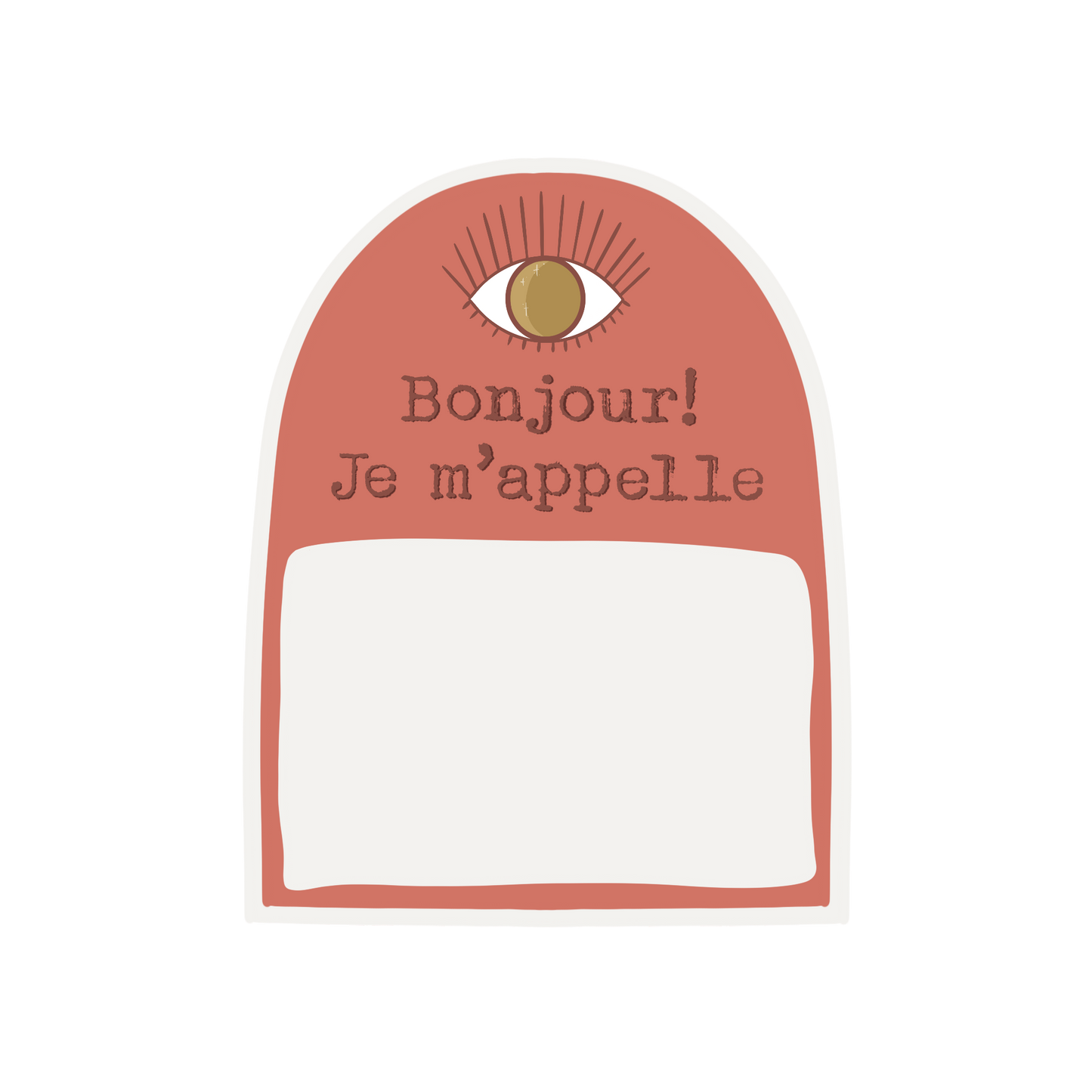 PINK HELLO MY NAME IS Sticker