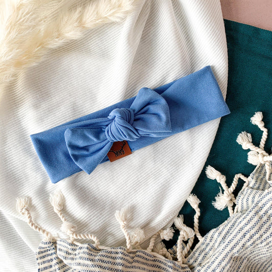 Bandeau blue mauve Nine Clothing headband blue