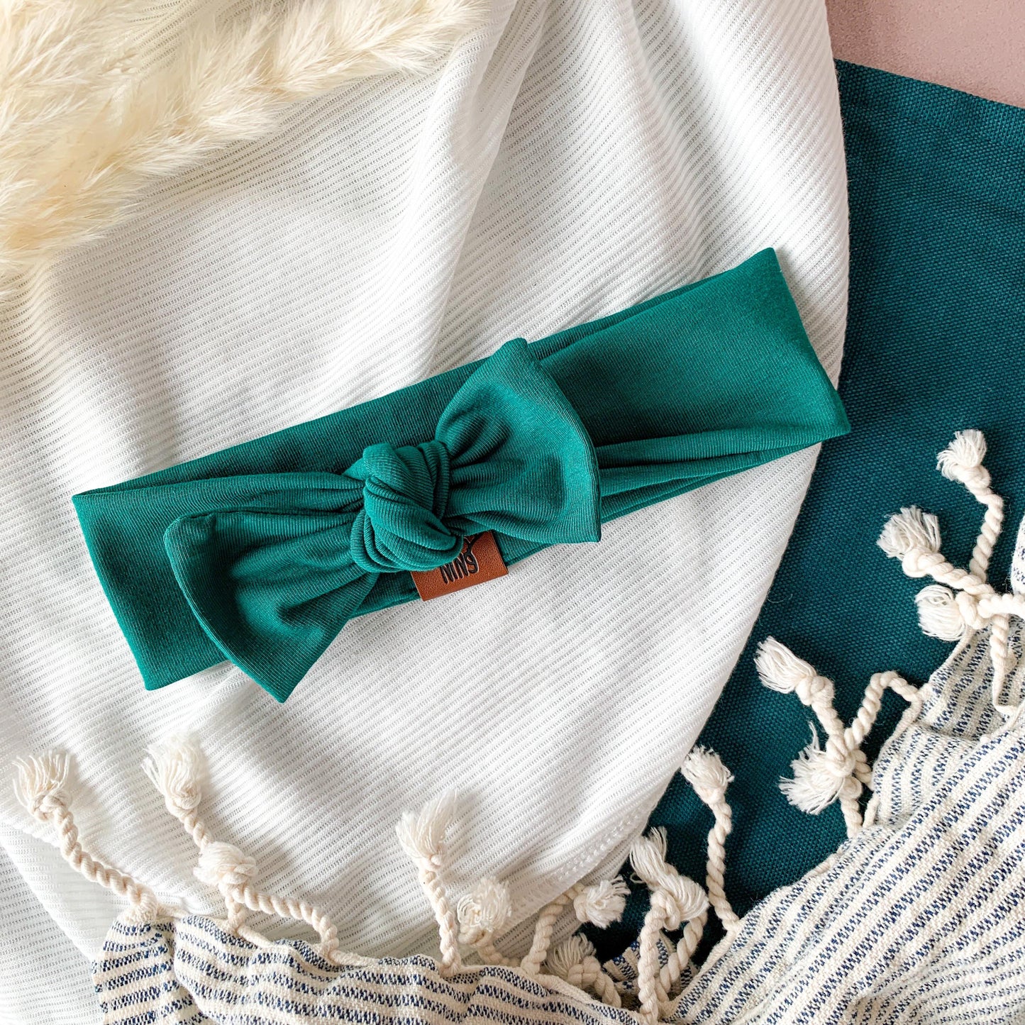 Bandeau vert tropical Nine Clothing tropical green headband