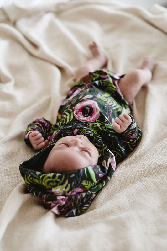 Cache-couche évolutif vert fleur buttercup