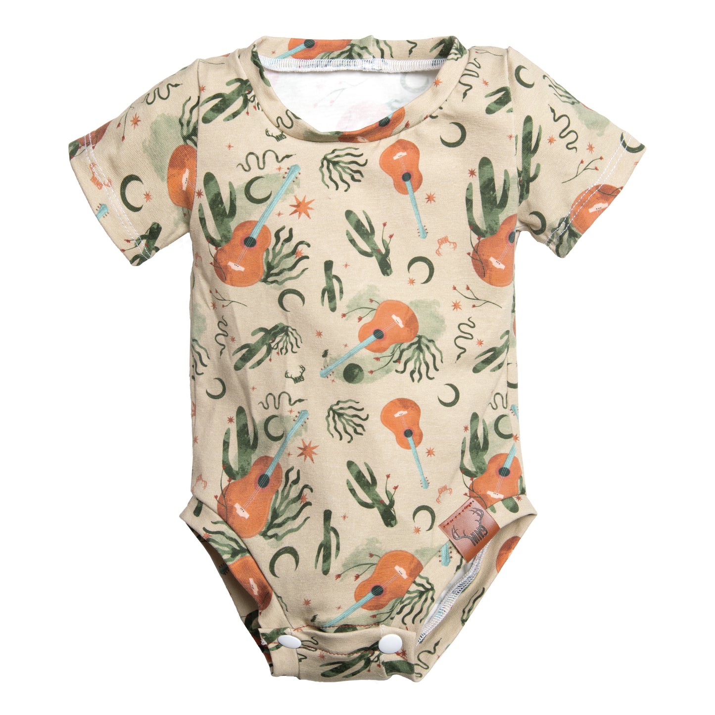 Cache-couche évolutif guitare bébé garçon et fille Nine Clothing grow with me onesie guitar baby girl and boy