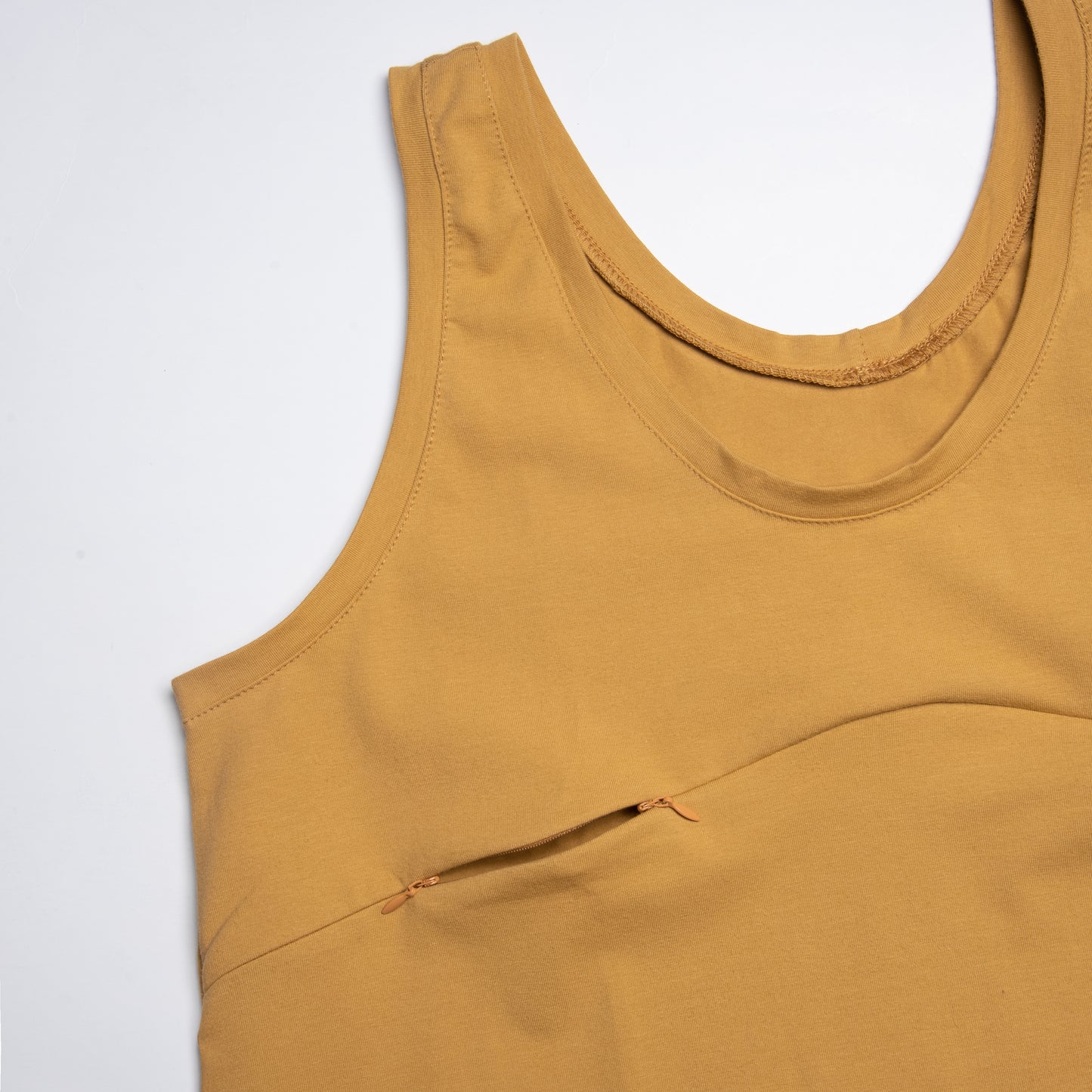 Camisole boyfriend jaune or 3 en 1 maternité, allaitement, postpartum NineClothing yellow golden tank top maternity breastfeeding postpartum