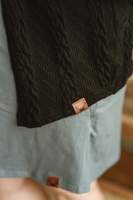 Women's black knit cardigan Nine clothing