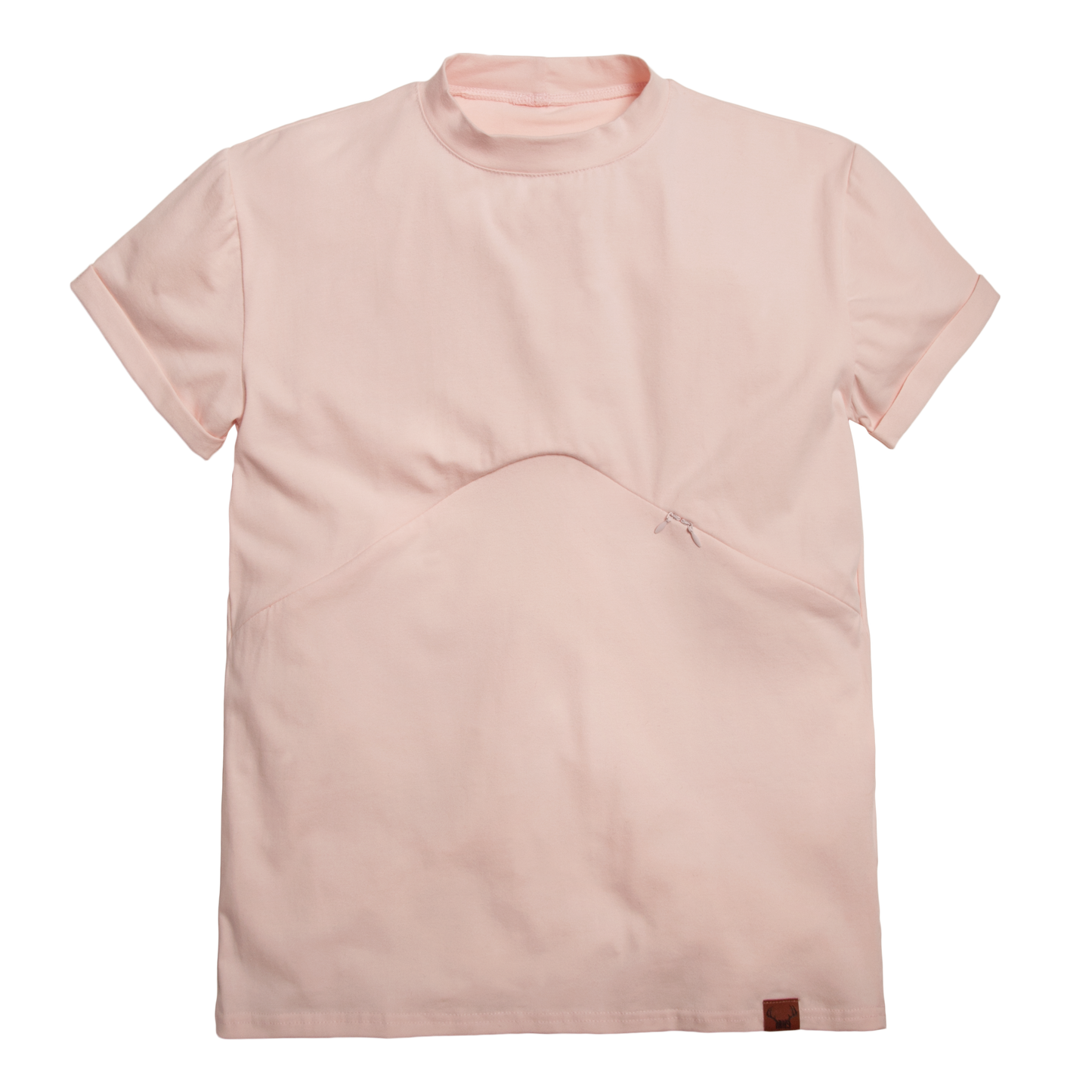 T-shirt rose coupe boyfriend 3 en 1 maternité, allaitement et postpartum Nine Clothing
