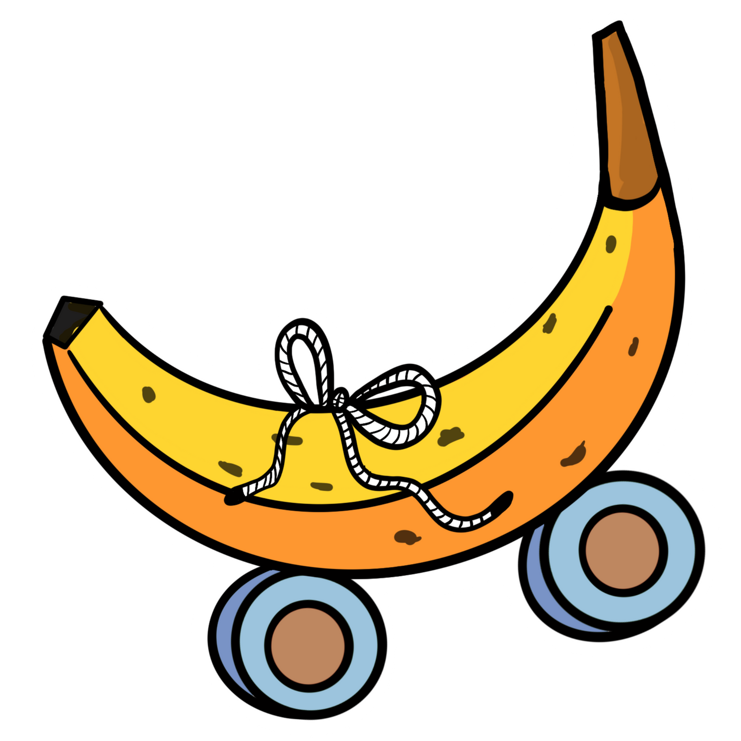 BANANA ROLLER Sticker