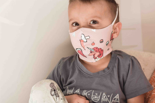 FLAMINGOS & TROPICAL Masque barrière