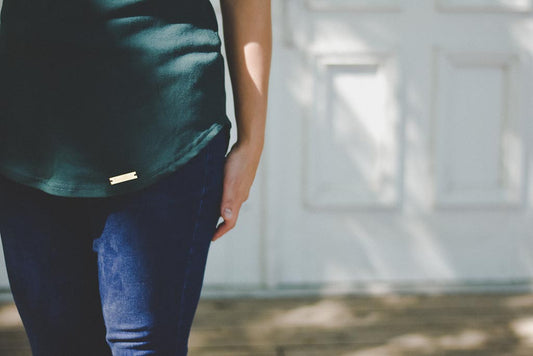 Camisole réversible sarcelle turquoise 3 en 1 maternité, allaitement et postpartum Koallac