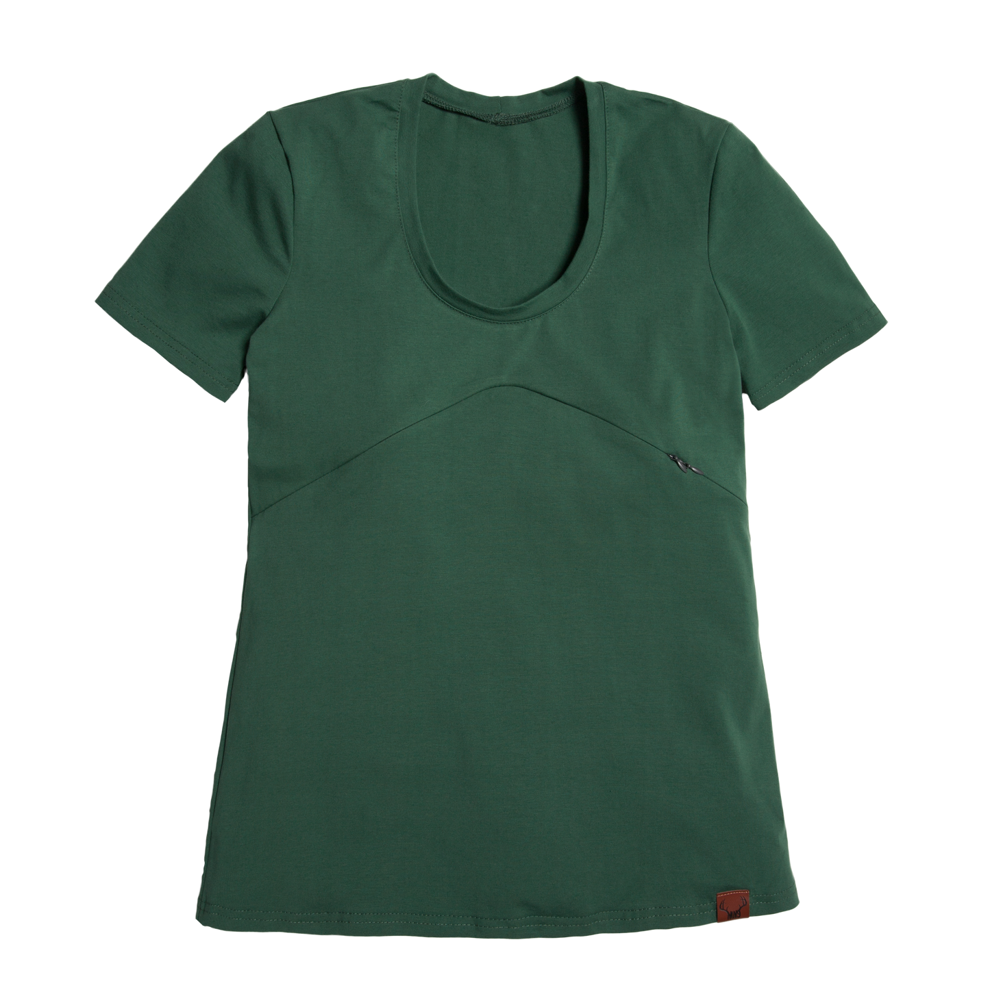 T-shirt vert cactus 3 en 1 maternité, allaitement et postpartum Nine Clothing