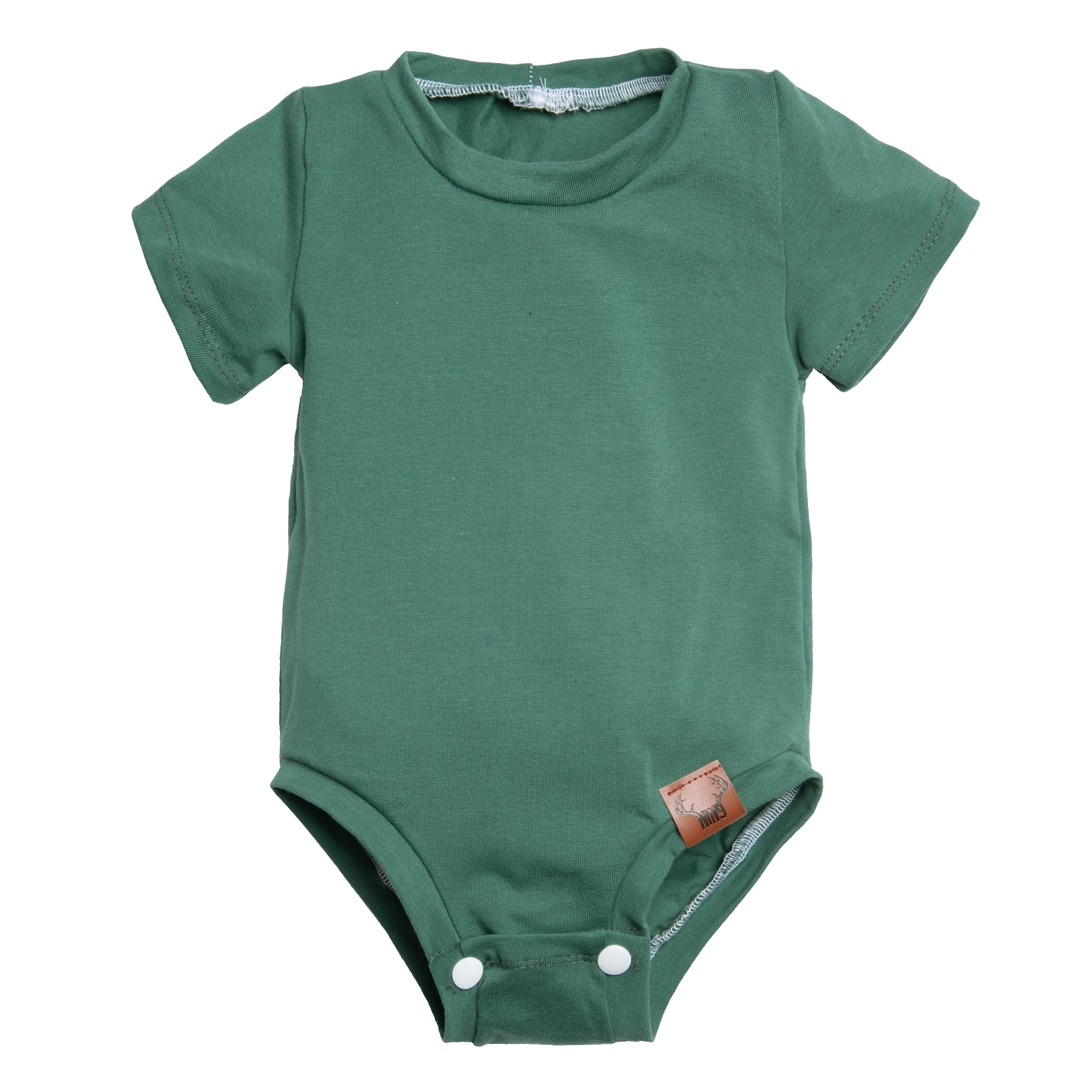 Dark green baby onesie sales