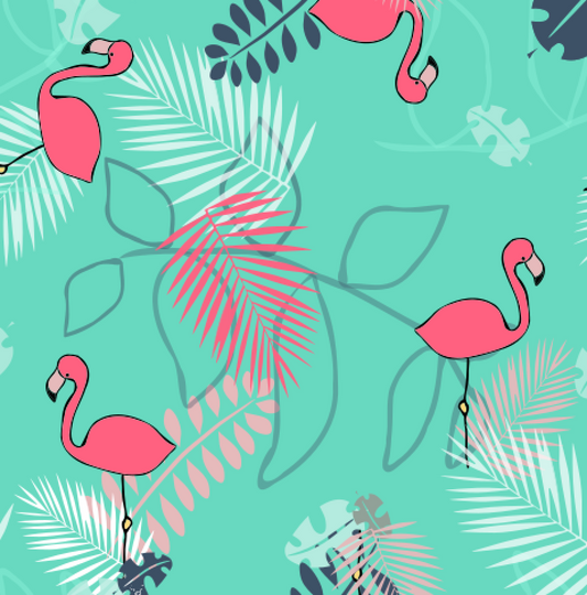 FLAMINGOS & TROPICAL Masque barrière