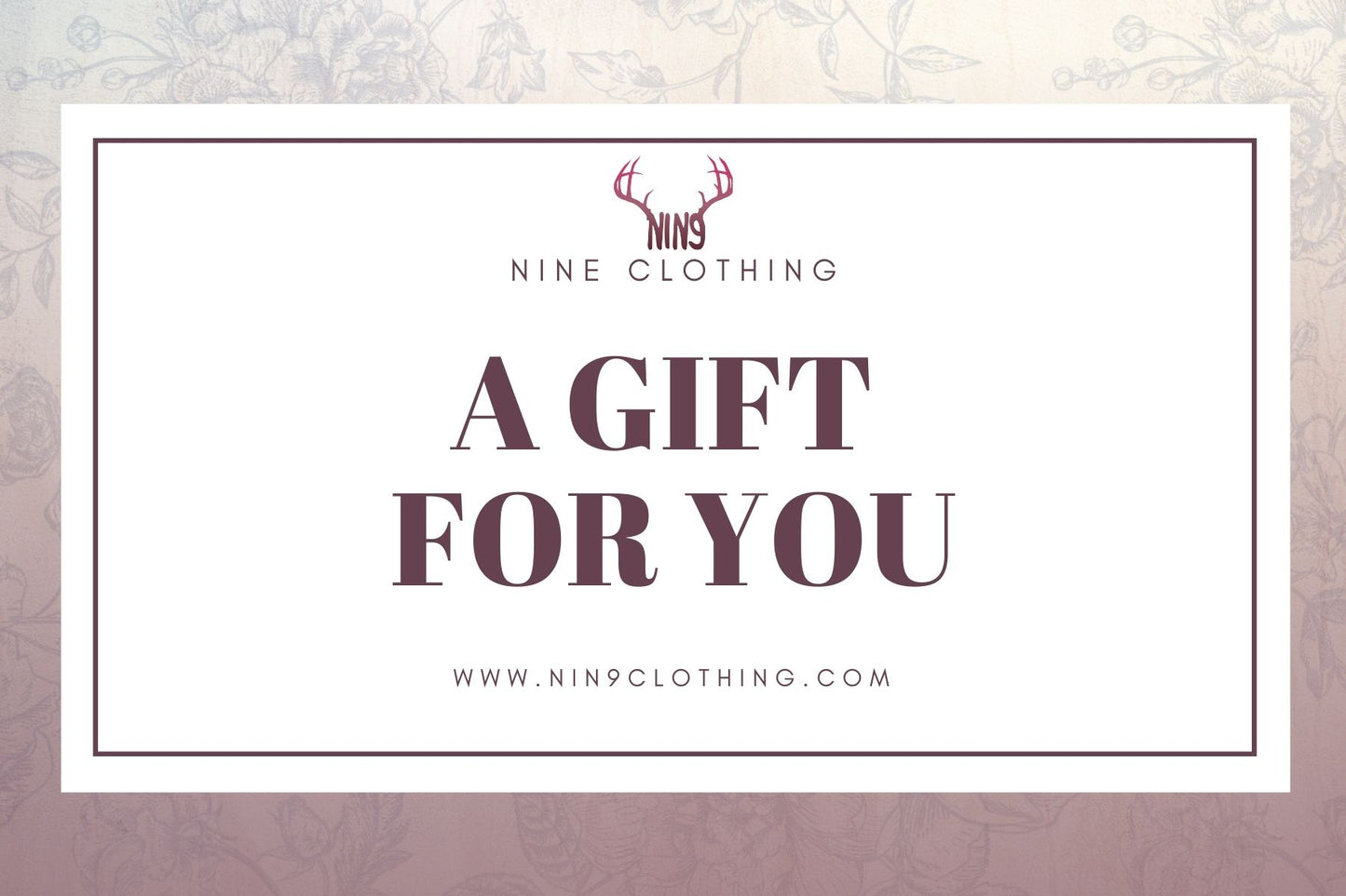 Gift card Nine clothing