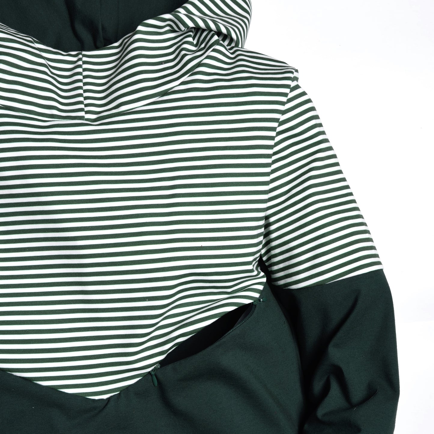 3 in 1 green striped maternity, nursing and postpartum Nine  Clothing 