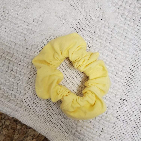 YELLOW elastic scrunchie