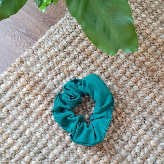 TROPICAL GREEN elastic scrunchie
