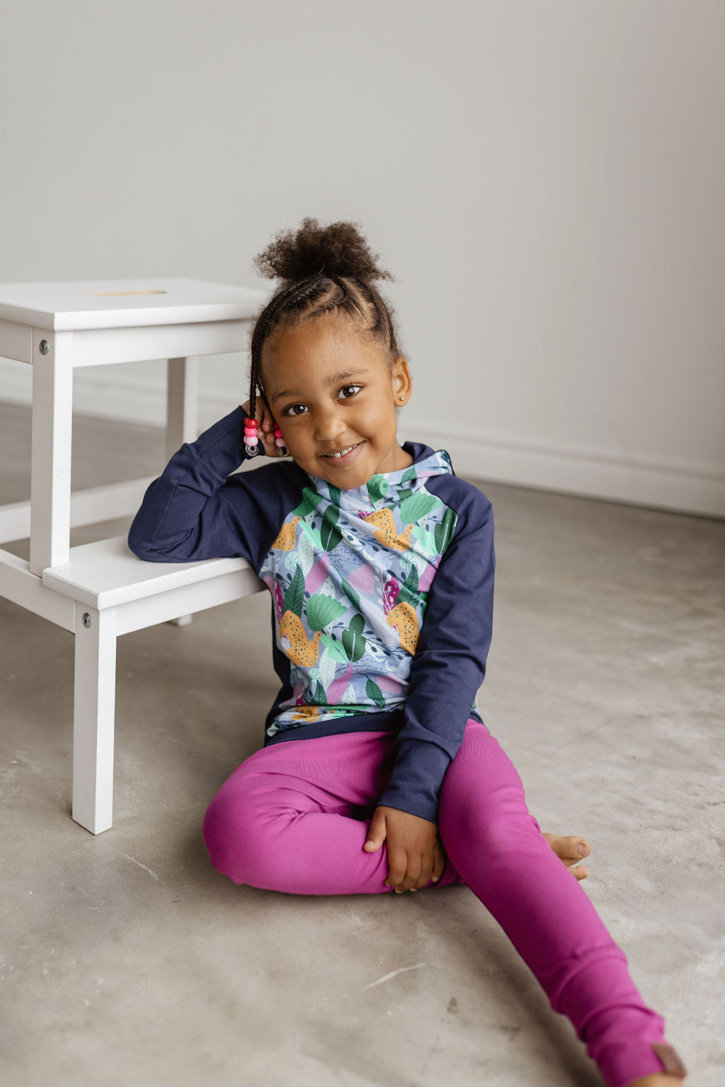 Girl's magenta evolving trousers Nine Clothing