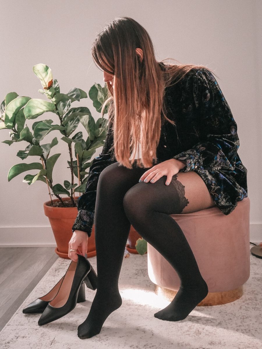 Collant escarpin store