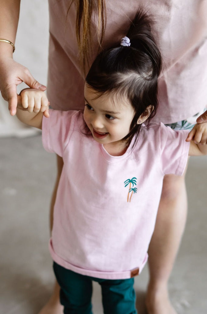 T shirt shop enfant rose
