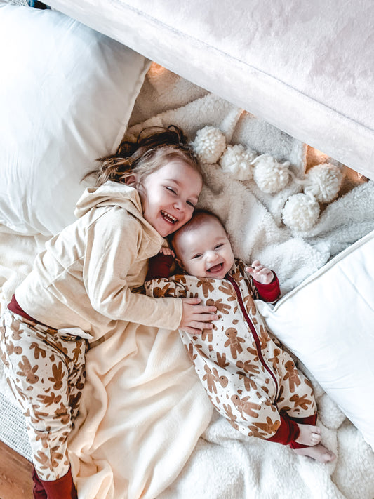 Pyjamas évolutif - Petit biscuit (Taille : 0 à 6 mois)