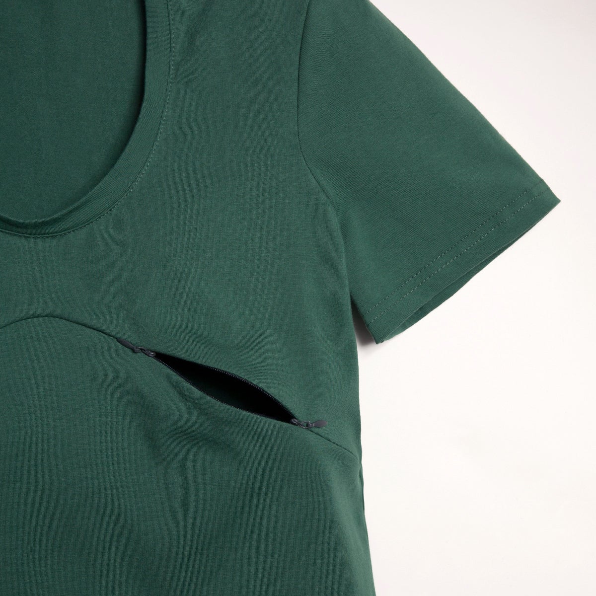 SMALL - VERT CACTUS t-shirt 3 en 1 maternité, allaitement, postpartum - Léger défaut ( réf #372 )