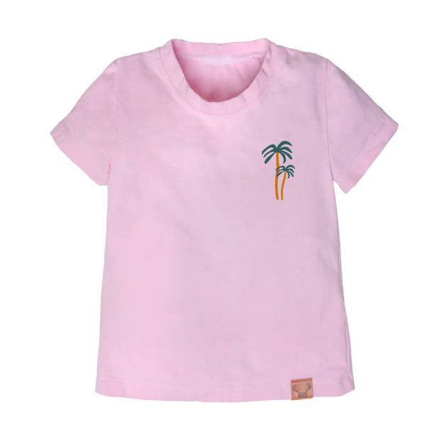 4T- ROSE PALMIER T-shirt - Léger défaut ( réf #472 )