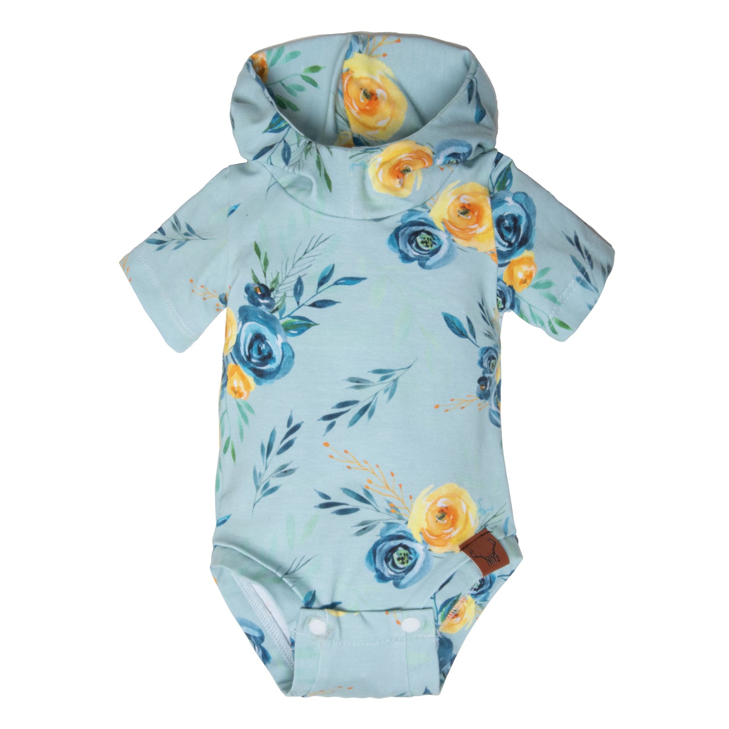 Cache-couche évolutif fleurs bleues bébé fille Nine Clothing 