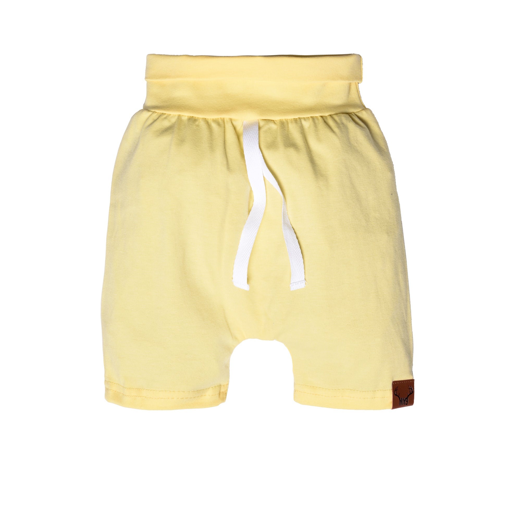 Pantalon court évolutif jaune Nine Clothing grow with me short yellow