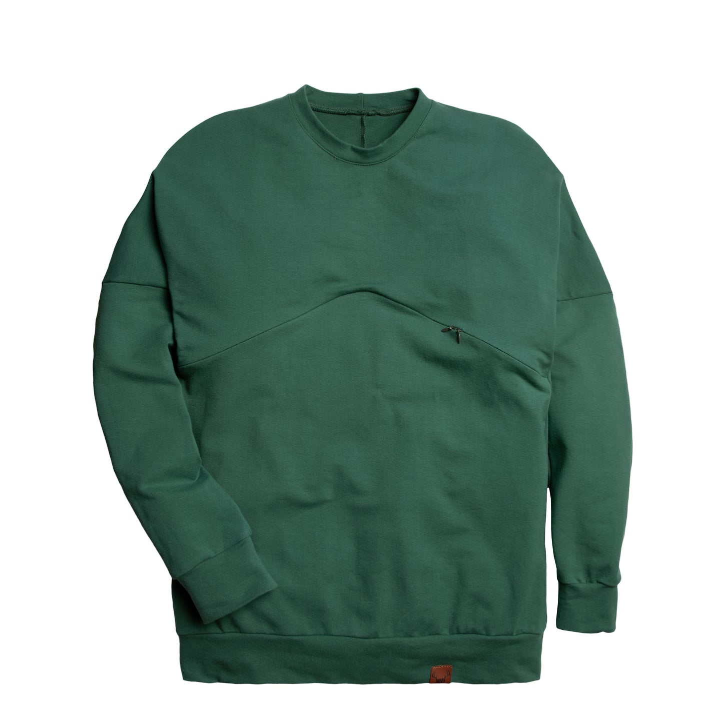  Sweater boyfriend vert cactus 3 en 1 maternité, allaitement et postpartum Nine Clothing