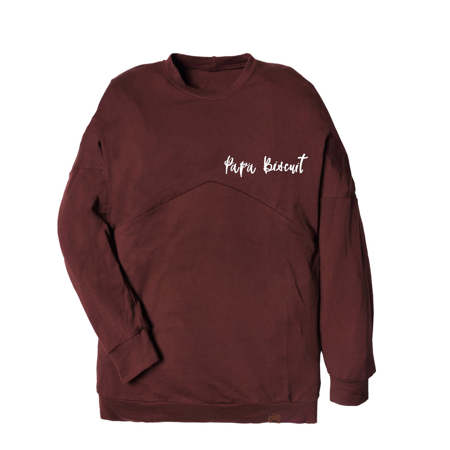 Sweater homme bourgogne papa biscuit Nine Clothing