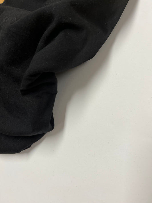 NOIR - tissus jersey coton spandex bio (au mètre)